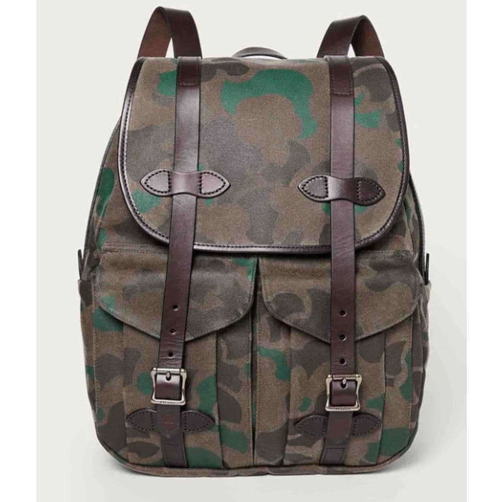 LARGE WAXED RUGGED TWILL RUCKSACK