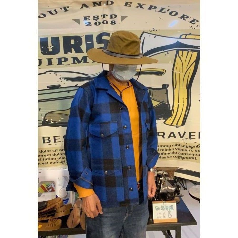 Wool jacket liner green black plaid testting