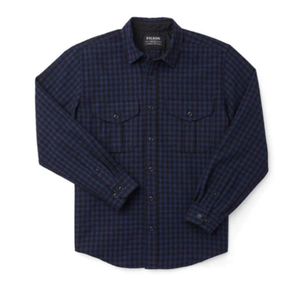 Northwest wool shirt cobalt black check