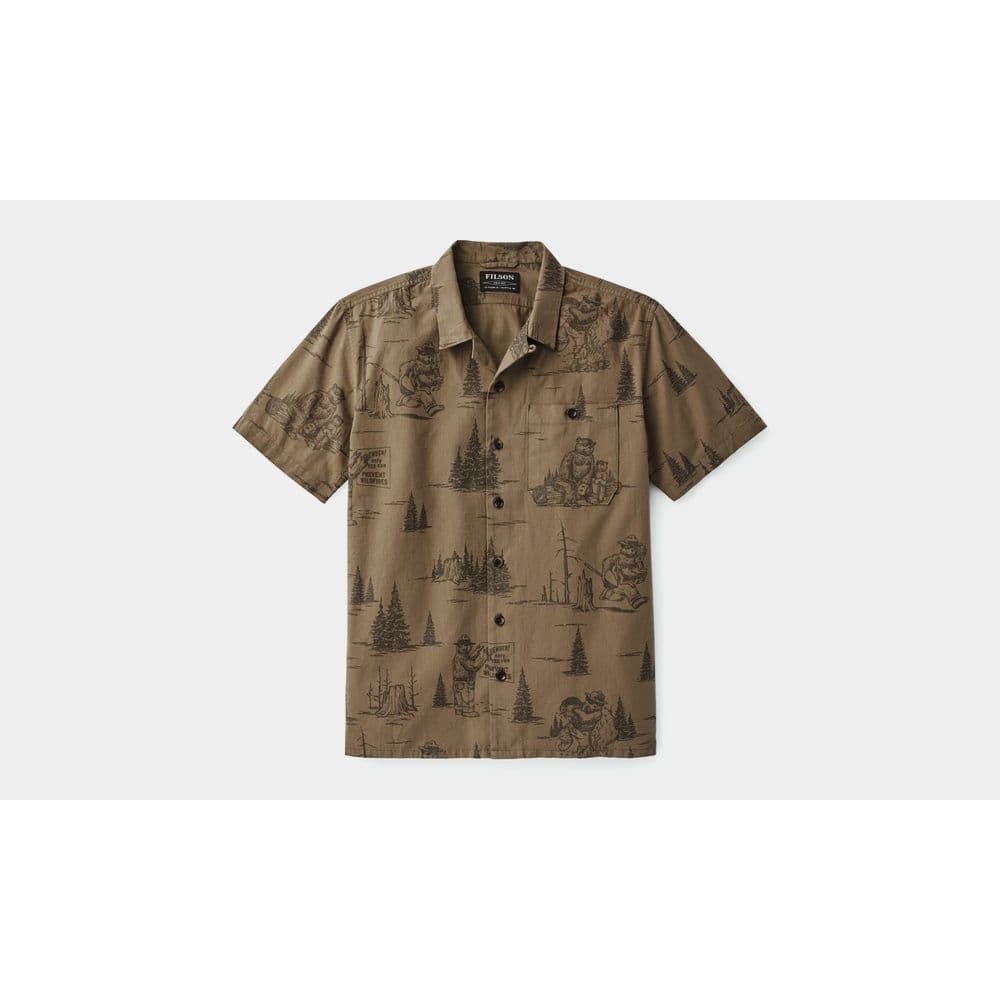 Smokey bear camp shirt Olive Gary