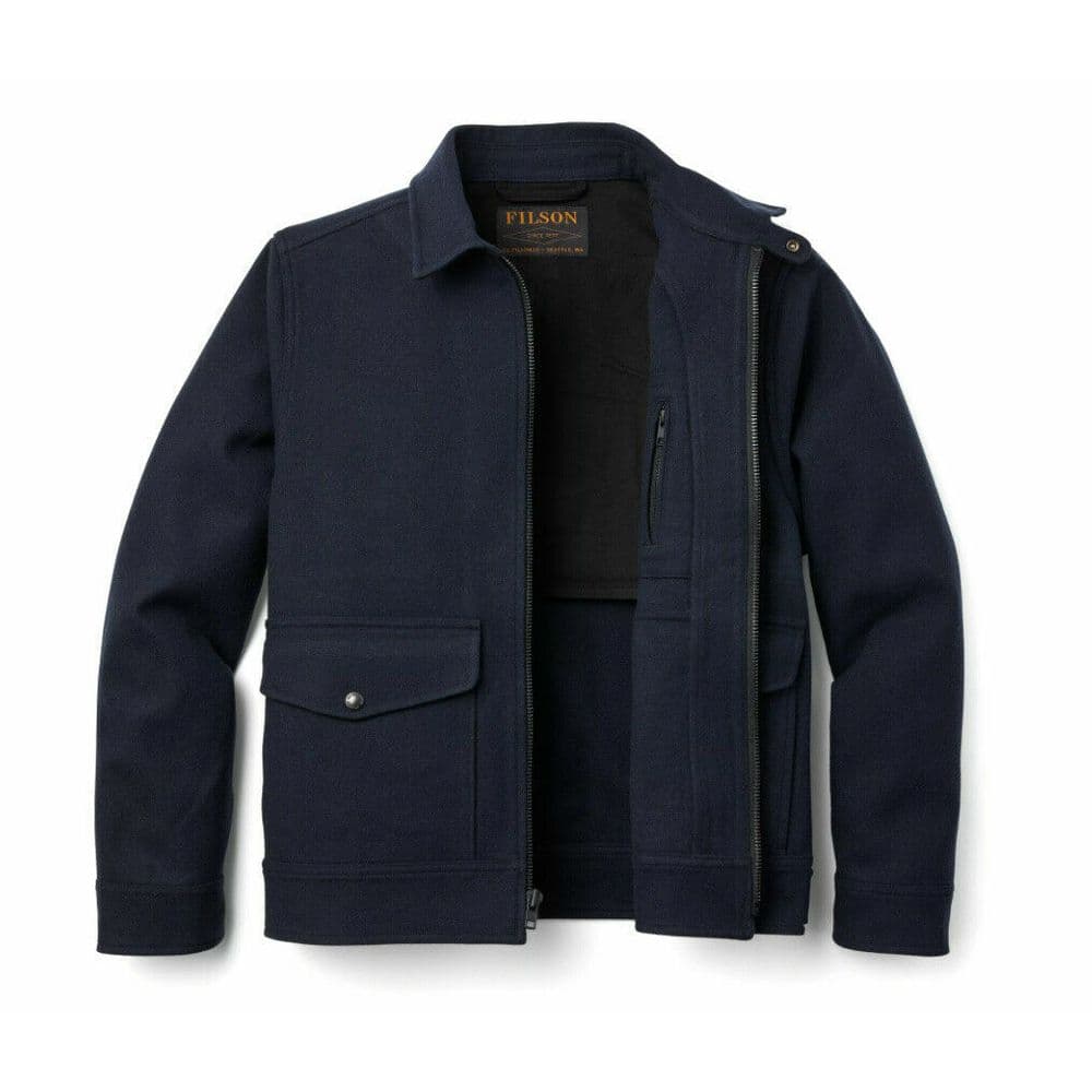 Seattle wool work jacet dark navy